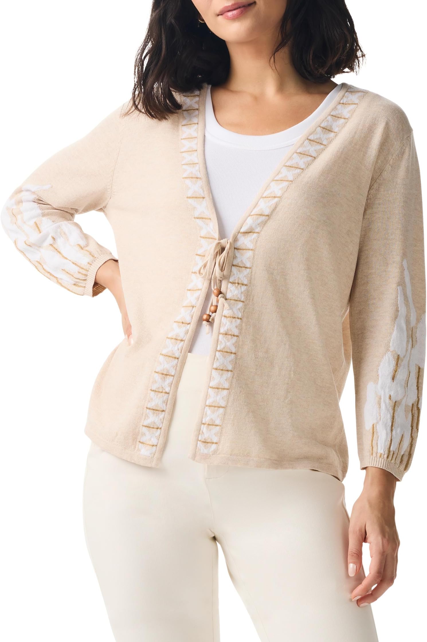 

Свитер NIC+ZOE Beach Dune Cardigan, цвет Neutral Multi