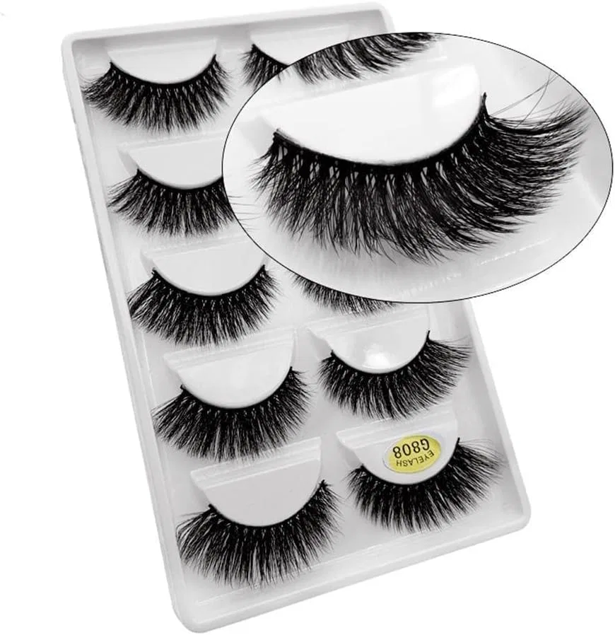 Набор ресниц DD Curl Mink WBLLGG 5 пар черный