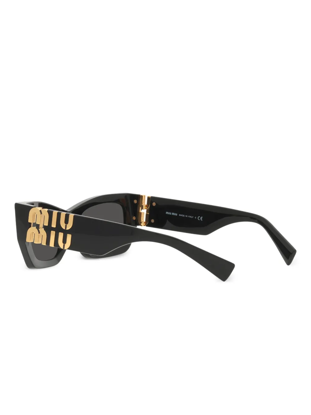 Солнцезащитные очки с логотипом Miu Miu, черный — фото 4