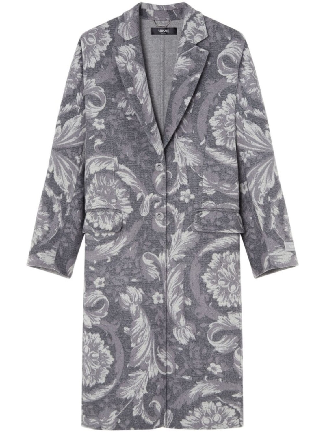 

Versace пальто Barocco, серый