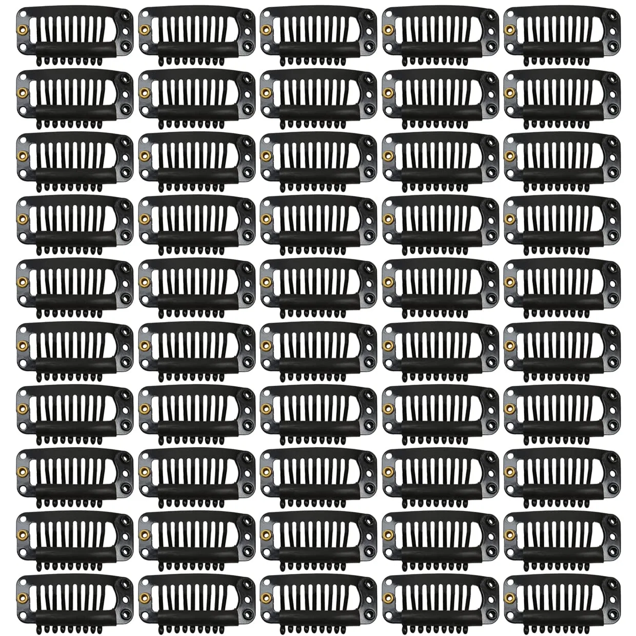 Набор из 50 заколок для наращивания волос Ytbyt, Black 32 Mm