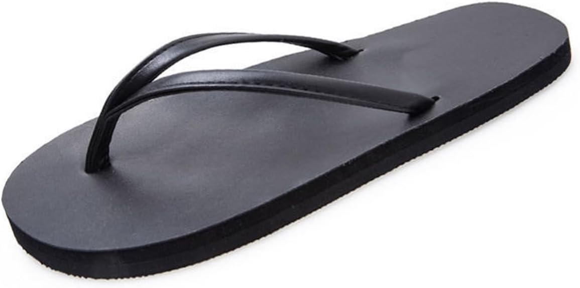 

Летние шлепанцы для женщин и мужчин, плоские тапочки для душа, пляжа и бассейна, ультралегкие базовые резиновые шлепанцы на мягкой подошве Glmdkai, черный