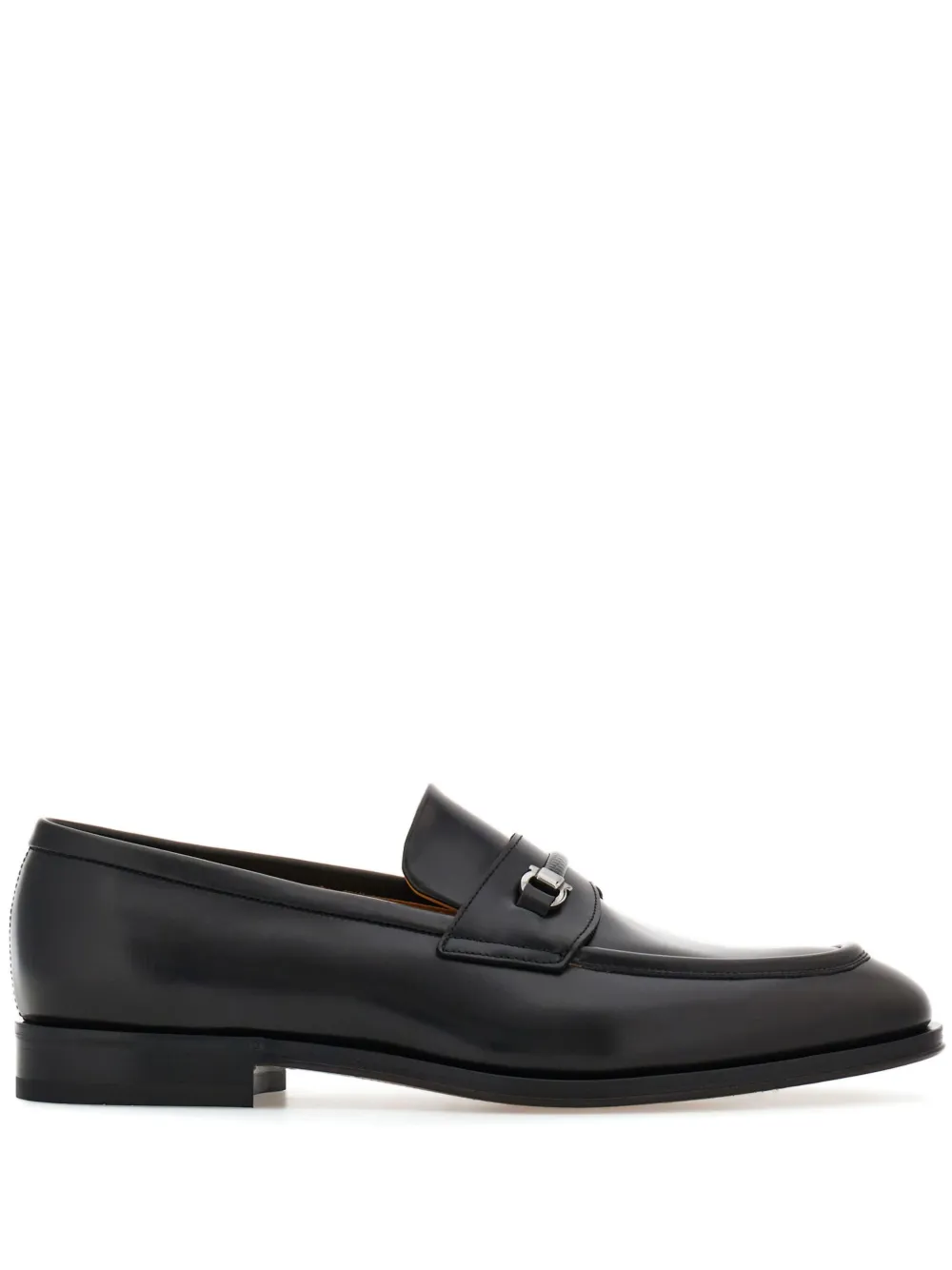 

Лоферы с декором Gancini Ferragamo, черный