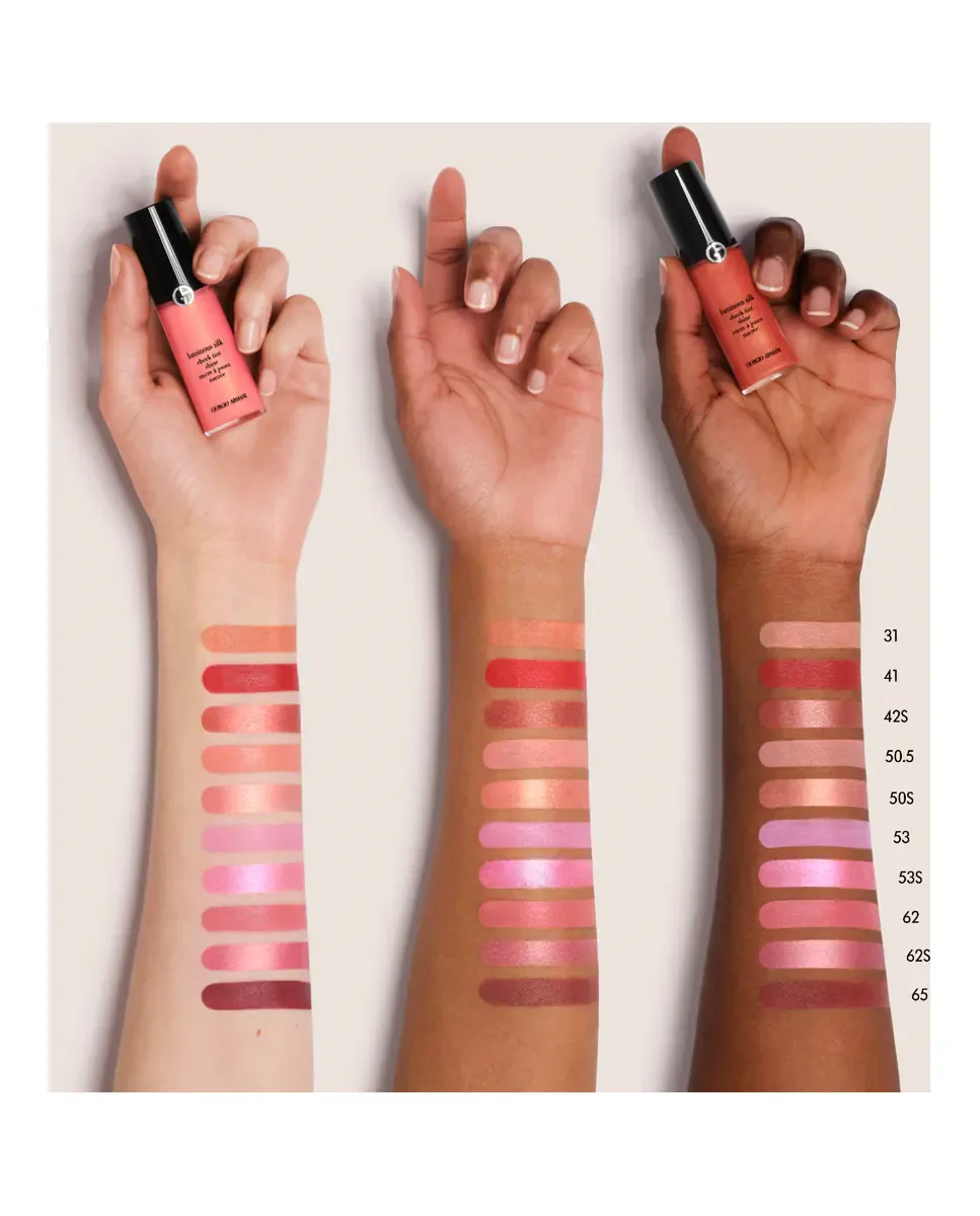 Жидкие румяна Luminous Silk Cheek Tint Shine Armani Giorgio Armani, Magnetic Mauvey Armani — фото 4