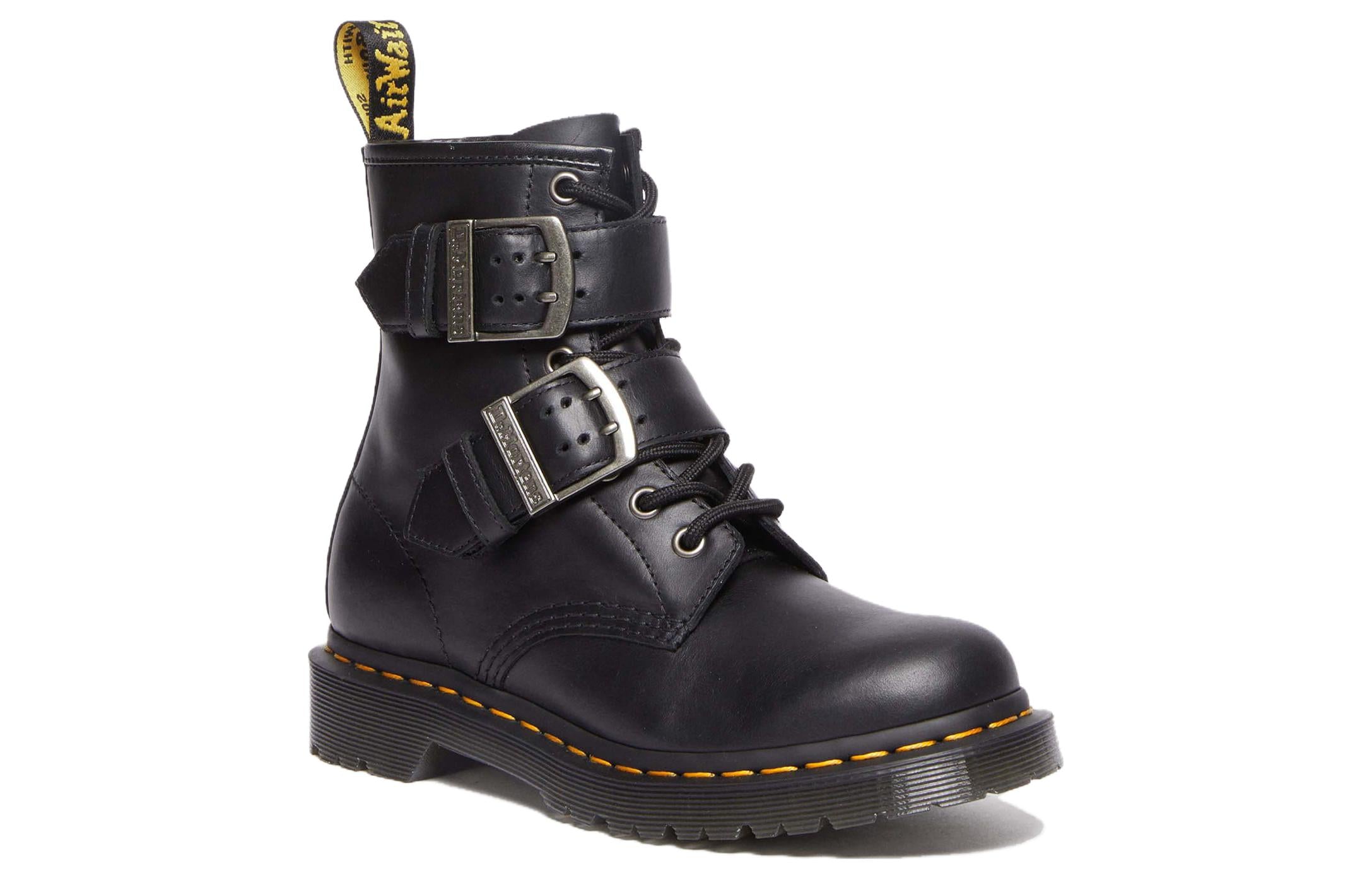 Мужские ботинки Dr.Martens 1460 кожаные с ремешками, черный — фото 2