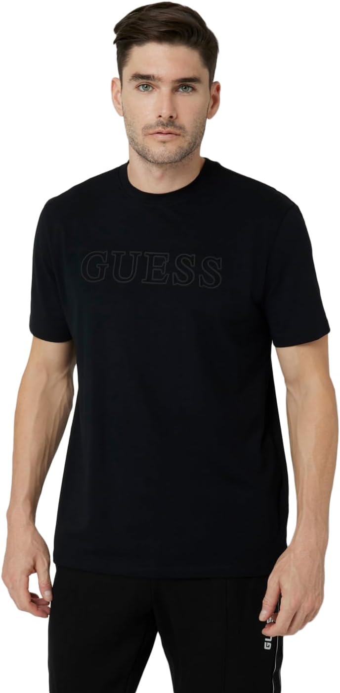 

Мужская футболка Alphy с коротким рукавом Guess, Jet Black, Черный, Мужская футболка Alphy с коротким рукавом Guess, Jet Black