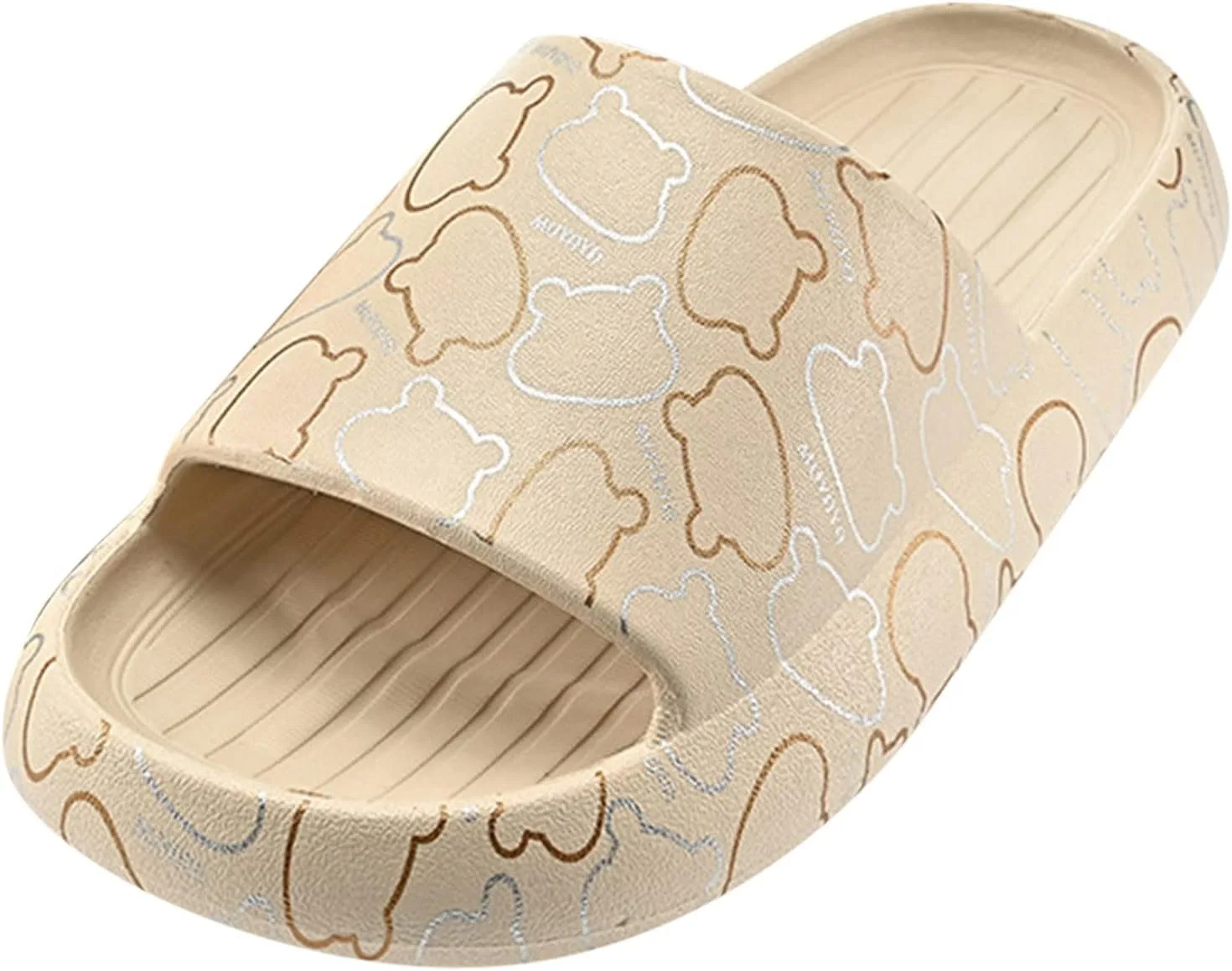 Тапочки для плавания для мужчин и женщин - тапочки Cloud Slippers, нескользящие тапочки для ванной, тапочки с открытым носком, мягкие сандалии, летние резиновые сандалии, пляжные игрушки, домашние/уличные тапочки Generic, хаки