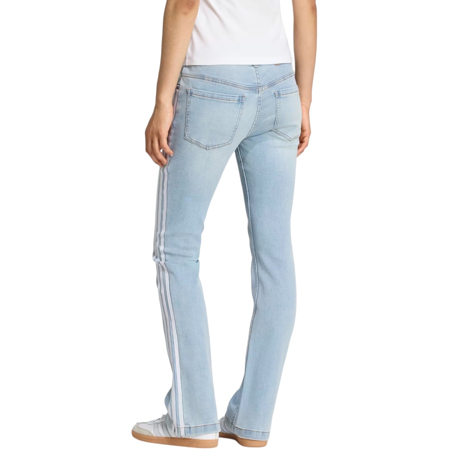 (WMNS) Джинсовые брюки Adidas Adirenium Season 4 Team Geist Slim LR 'Light Blue' — фото 3