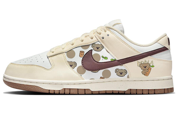

Кроссовки Nike Dunk Skateboarding Shoes Women's Low-top Brown/Gray, коричневый