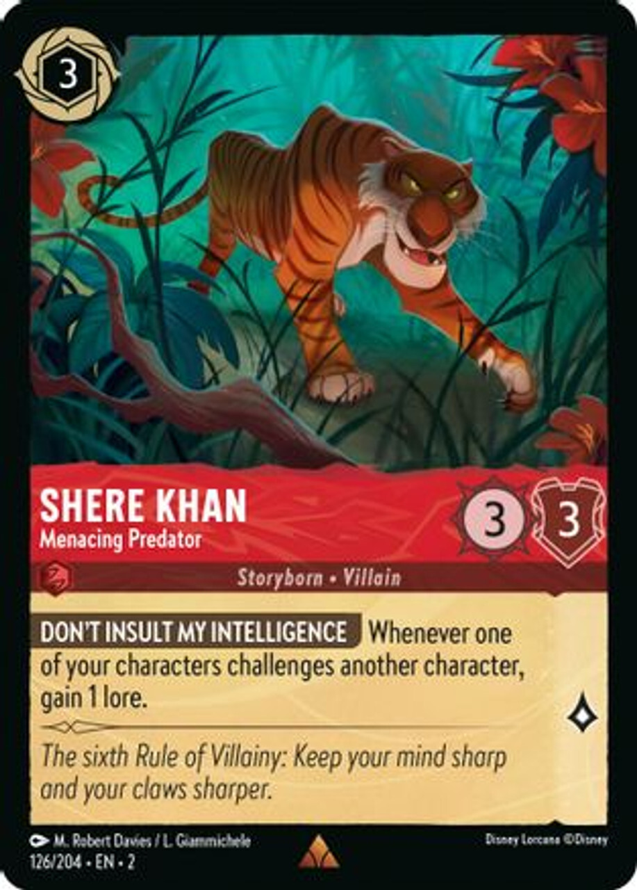 

Карточная игра Shere Khan - Menacing Predator (126/204) - Rise of the Floodborn