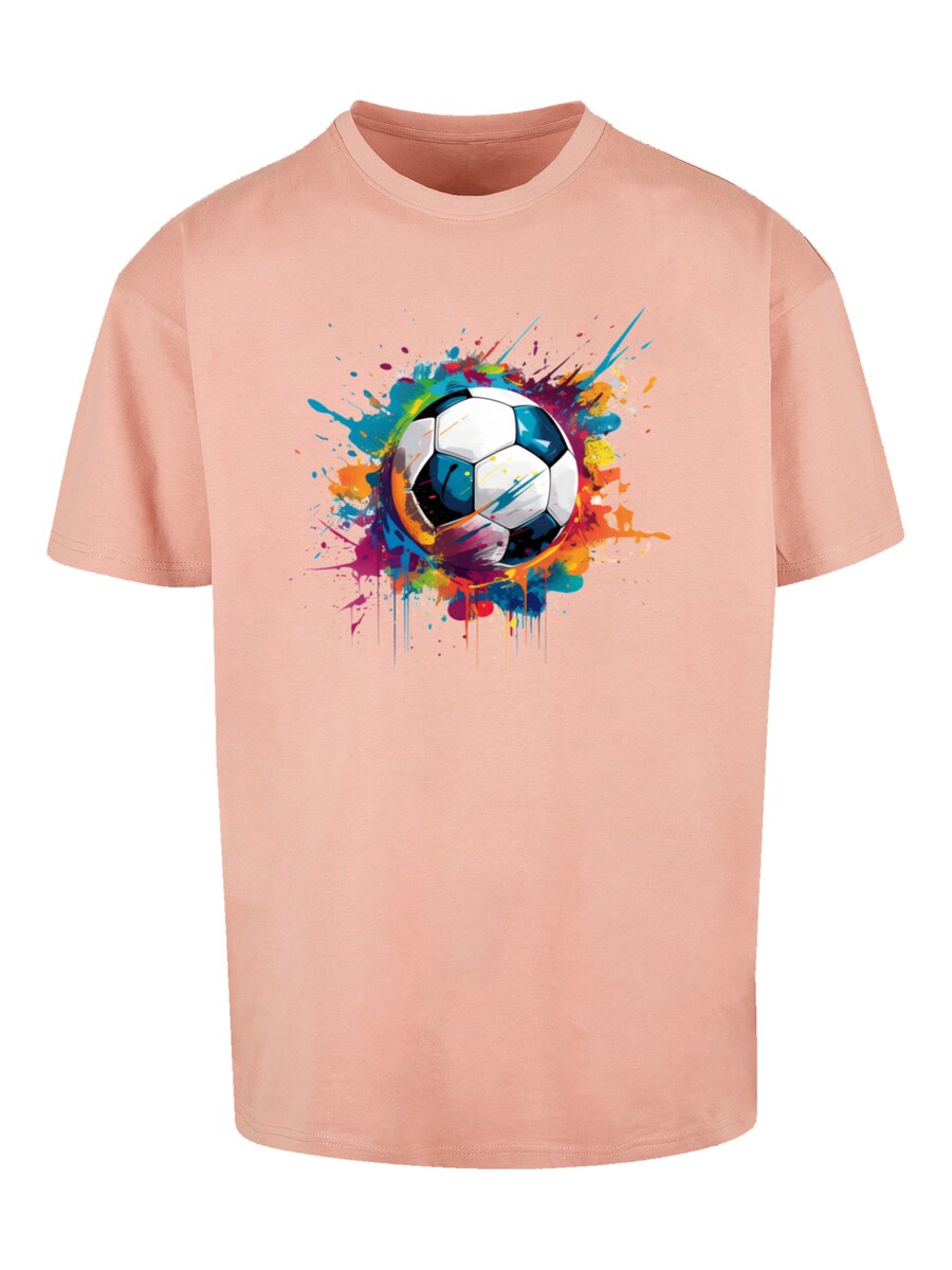

Рубашка F4NT4STIC Bunte Fußball Grafik, персиковый
