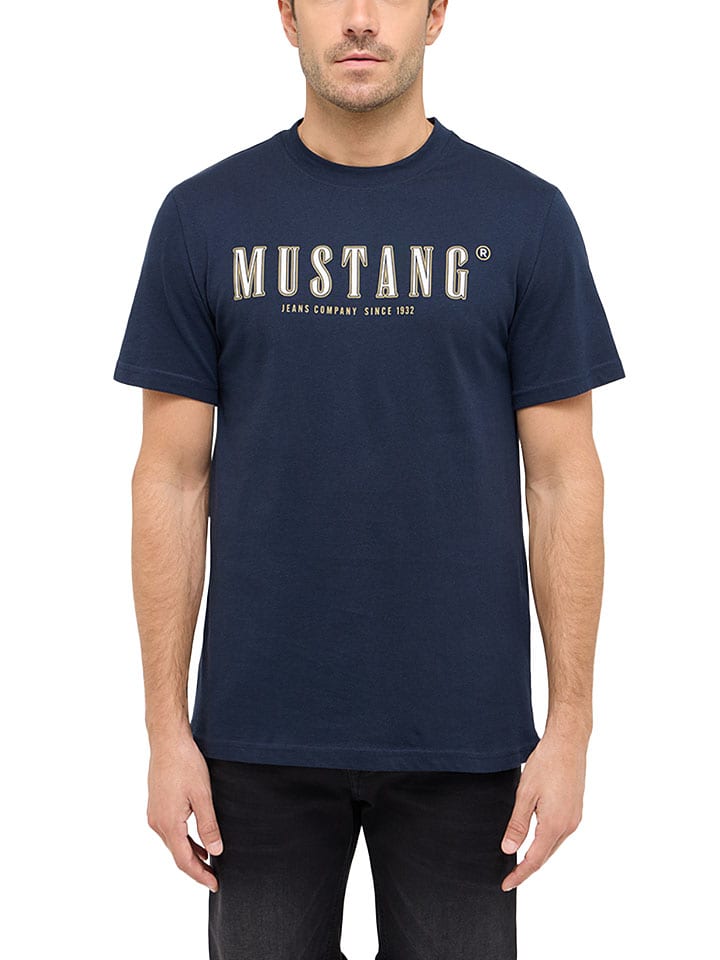 

Футболка Mustang, темно-синий
