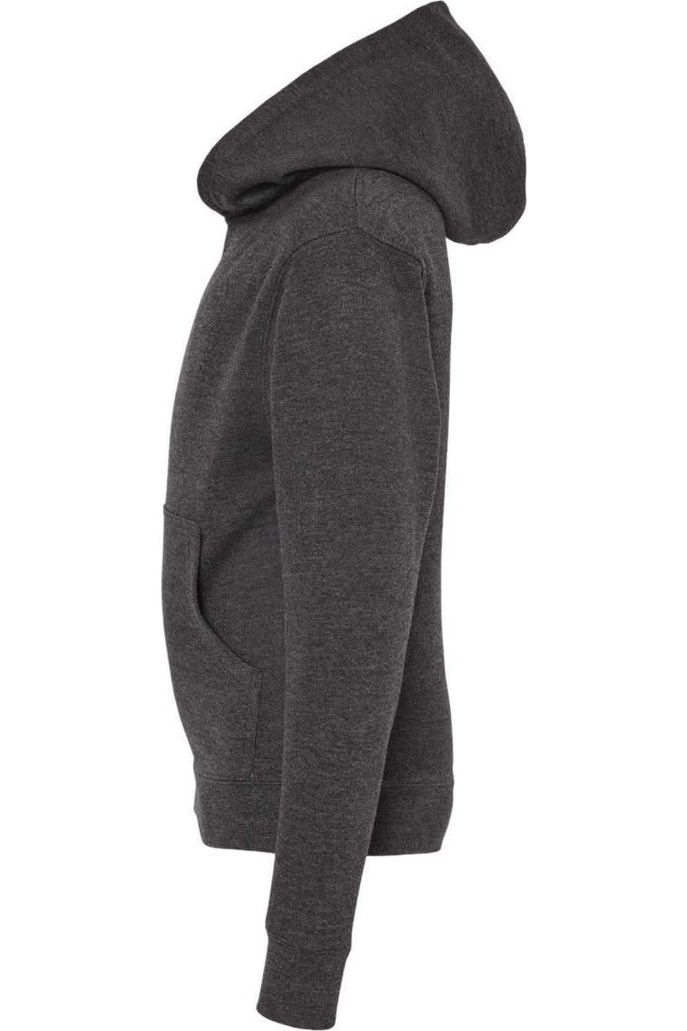 Independent Trading Co. Молодежная толстовка с капюшоном средней толщины, цвет charcoal heather — фото 3