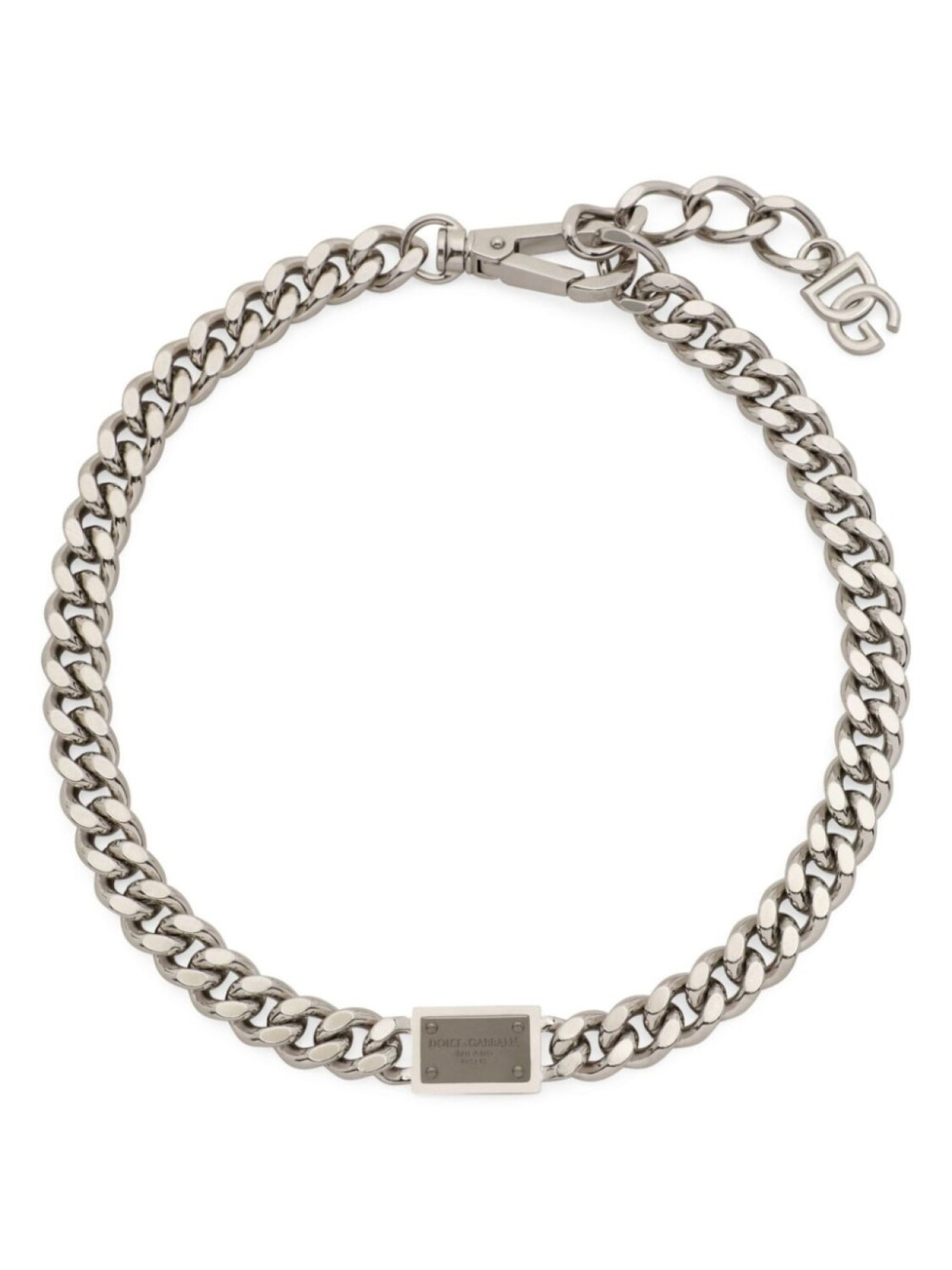 

Колье с логотипом Dolce & Gabbana, серебряный