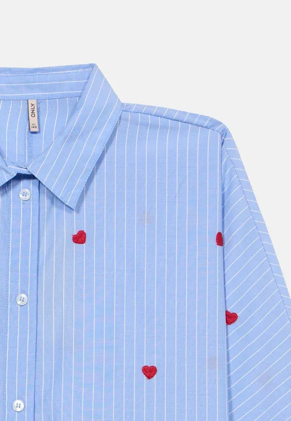 Блуза Kognew linagrace button down blouse Only Girls, лунно-голубой — фото 3