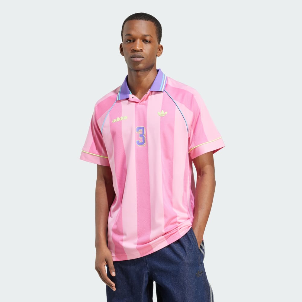 

Топ Adidas Jacquard Stripe Jersey, цвет Lucid Pink