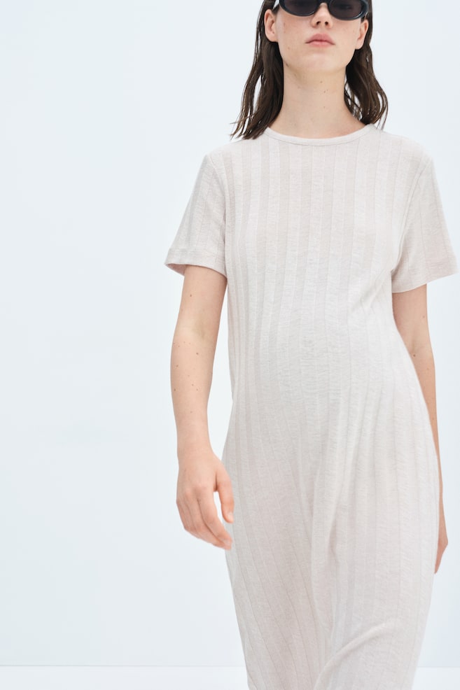 

Платье в рубчик для мамы H&M, бежевый