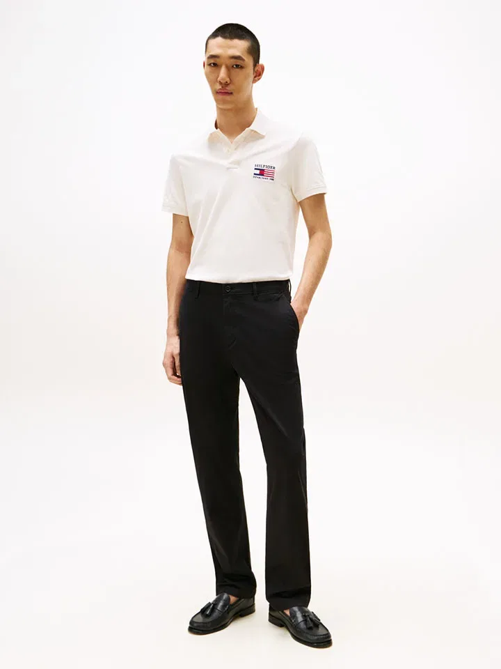 Поло из биохлопка Tommy Hilfiger, кремовый