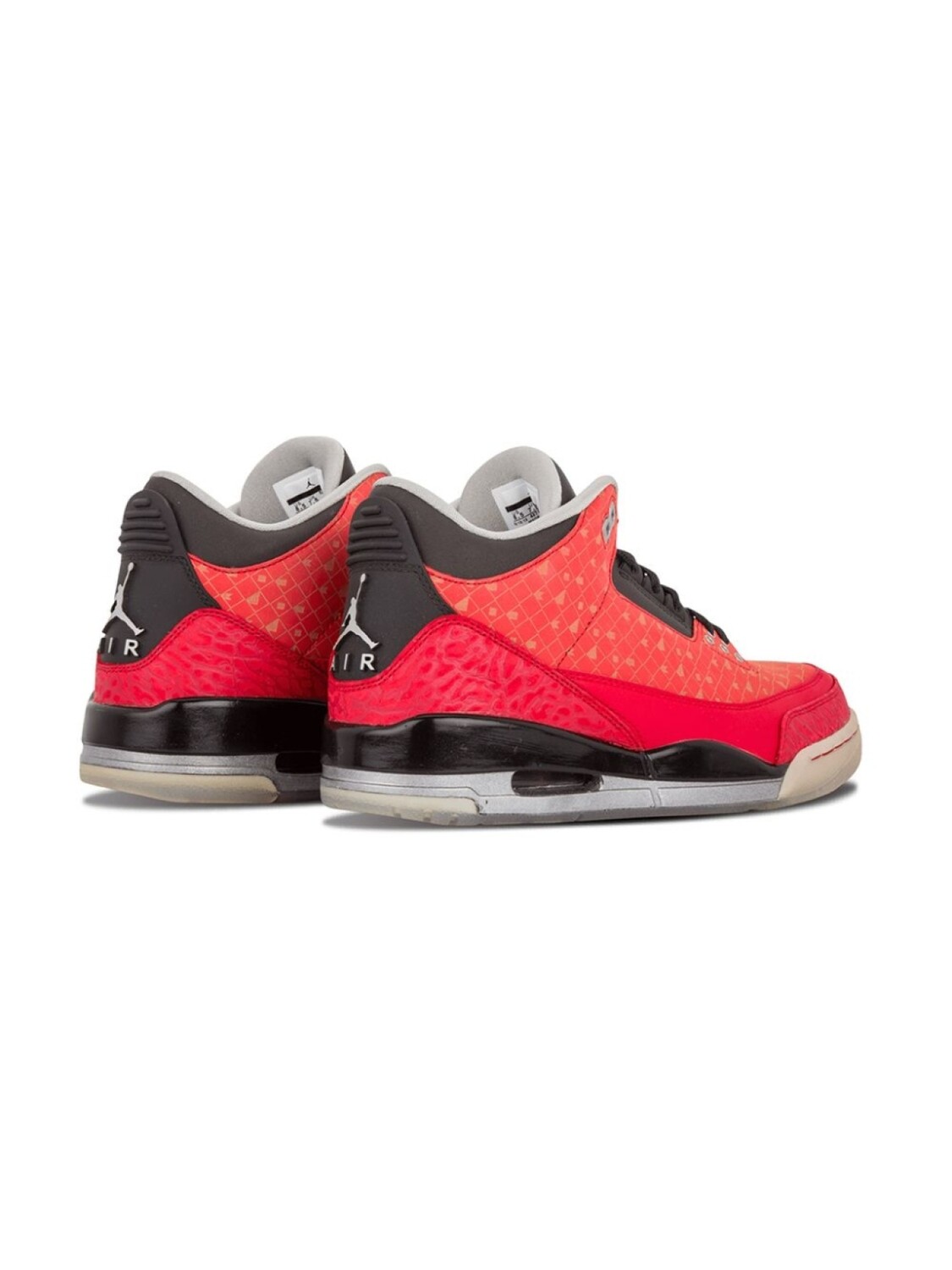 Кроссовки Air 3 Retro Jordan, красный — фото 3