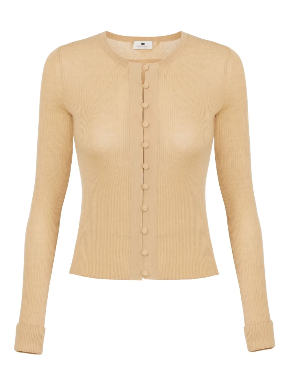 

Кардиган в рубчик Elisabetta Franchi, нейтральный