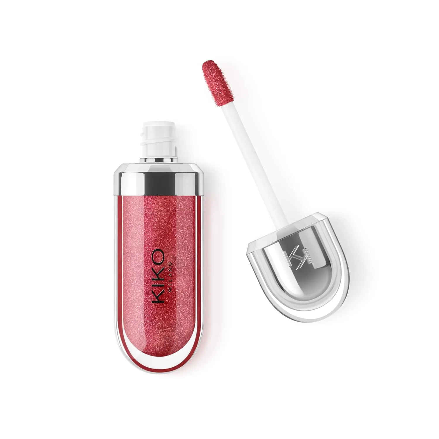 Блеск для губ KIKO Milano 3D Hydra - сияющий, увлажняющий, придающий объем, нелипкий, питательный., 16 Iridescent Ruby