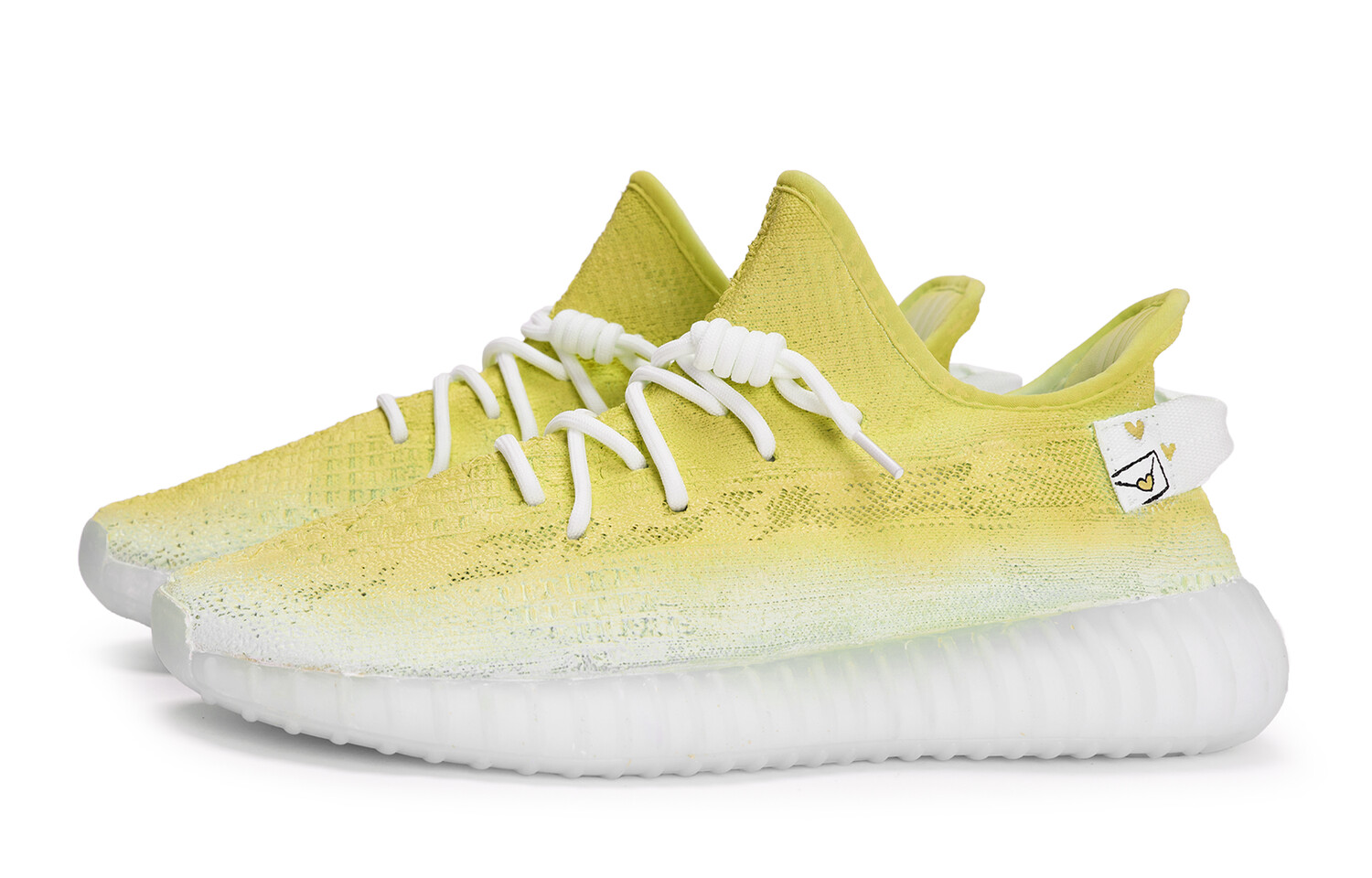 Кроссовки adidas originals Yeezy Boost 350 V2 Lifestyle Shoes Unisex Low-top White, цвет White/Varsity Maize — фото 3