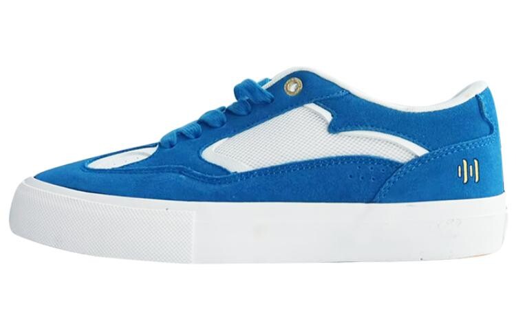 

Кроссовки для скейтборда унисекс низкие синий/белый Ollieskate