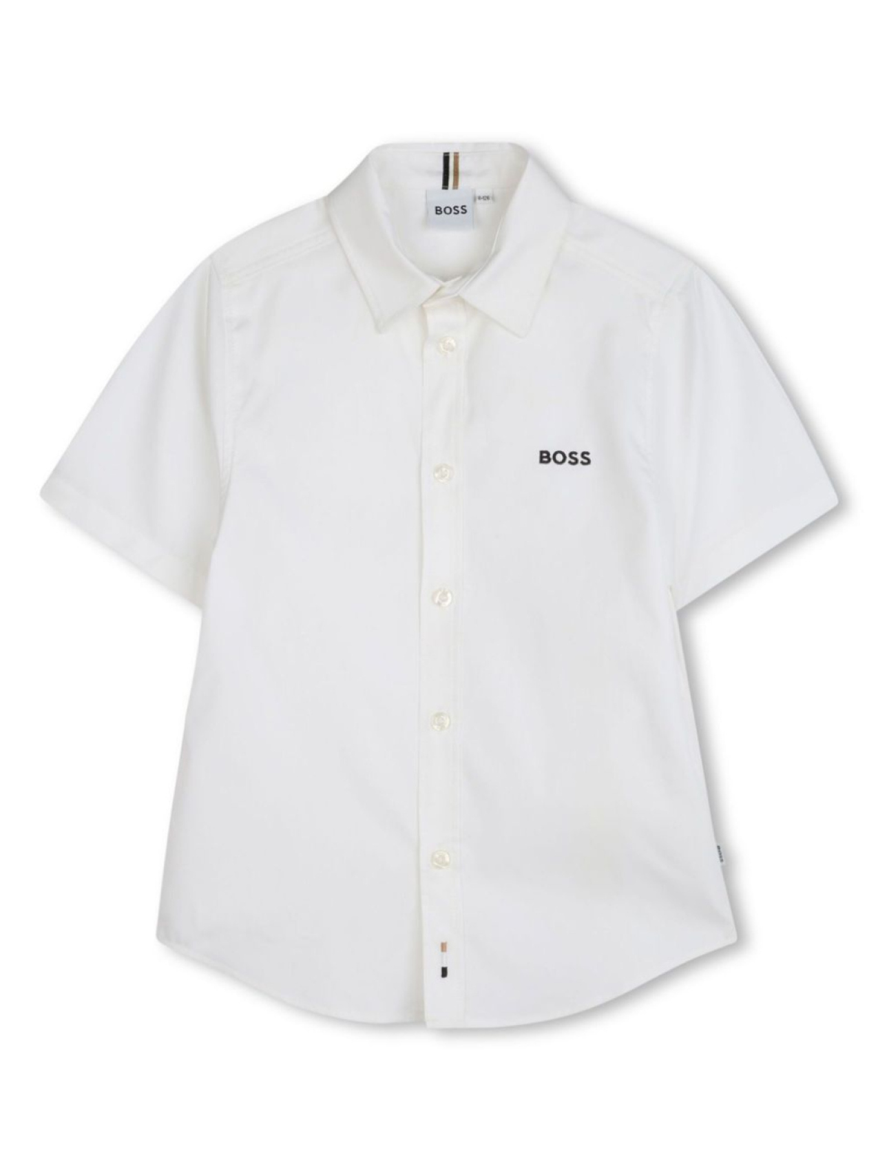 

BOSS Kidswear рубашка с короткими рукавами, белый
