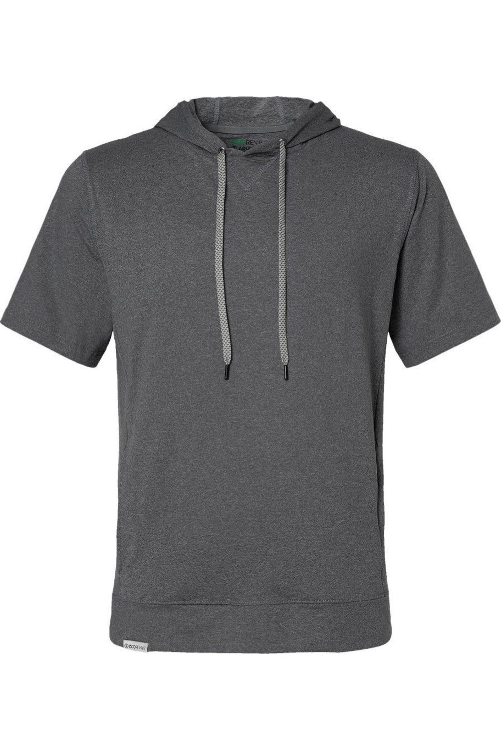 

Толстовка с капюшоном Holloway Eco Revive Ventura Soft Knit с коротким рукавом, цвет carbon heather