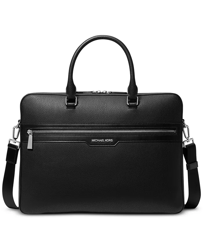 

Мужской кожаный портфель Explorer с логотипом Michael Kors, черный