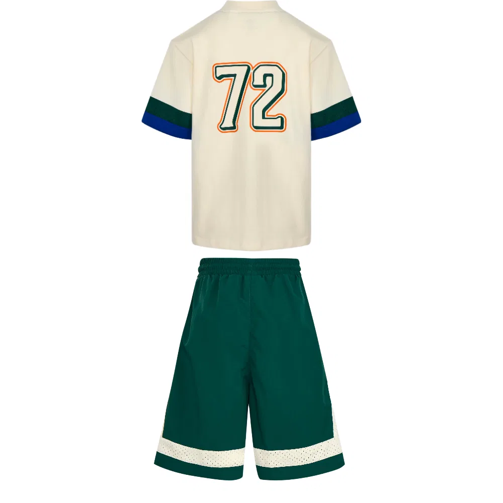 Детский спортивный костюм Casual Sportswear 2 Piece Set Adidas Originals, Ivory/Forest Green — фото 3
