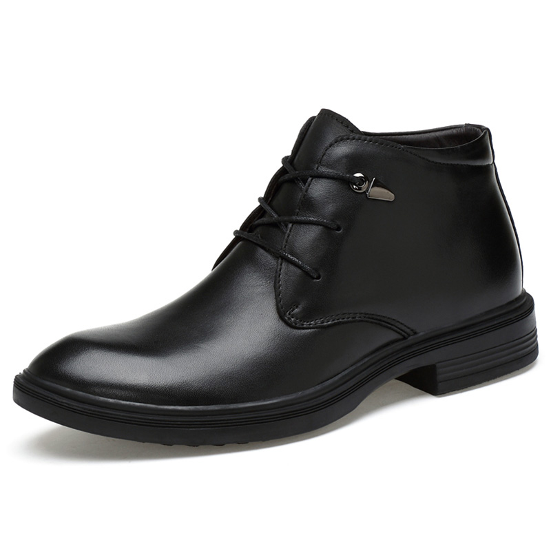 LEXON Мужские черные ботинки с крокодиловым принтом, цвет Black Crocodile Pattern — фото 3