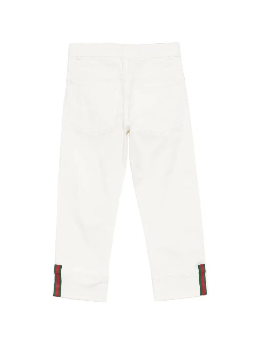 Джинсы с накладными карманами Gucci Kids, нейтральный — фото 2