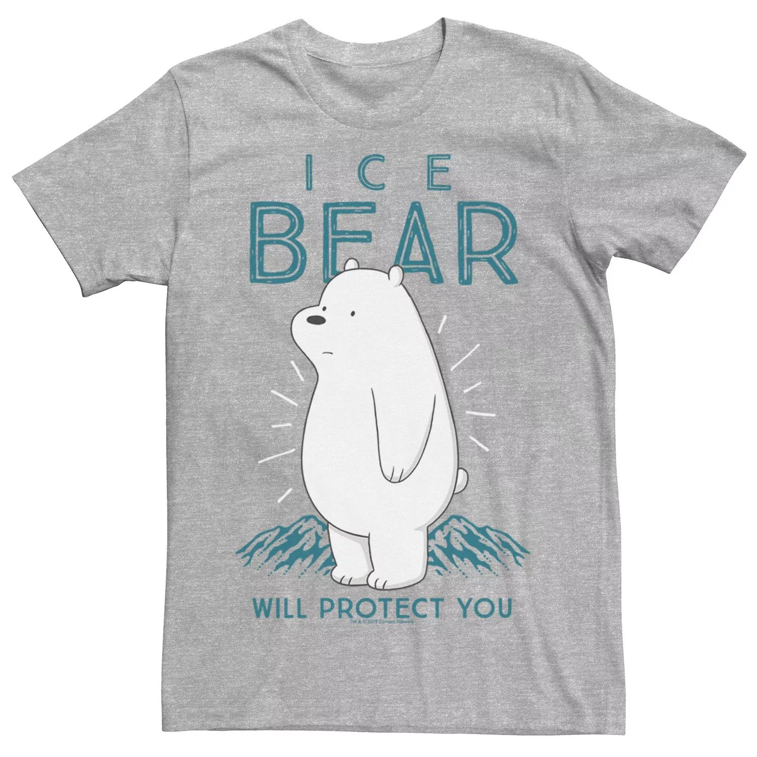 

Мужская футболка Cartoon Network We Bare Bears Ice Bear Will Protect You Licensed Character