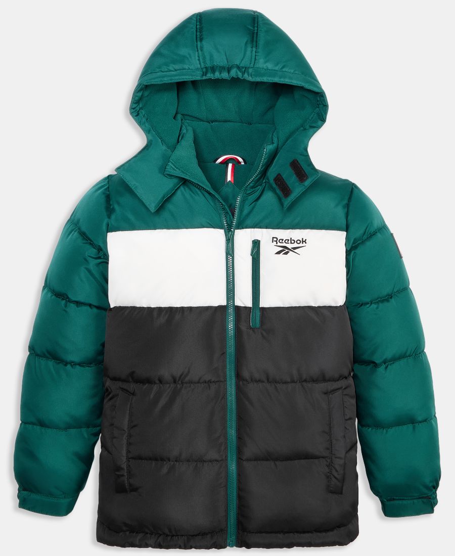 

Пуховая куртка для малышей и маленьких мальчиков Reebok, Forest Green