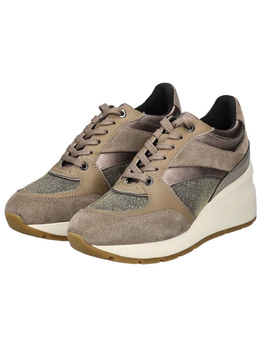 Туфли на шнурках GEOX Athletic Lace-Up Shoes, коричневый — фото 4