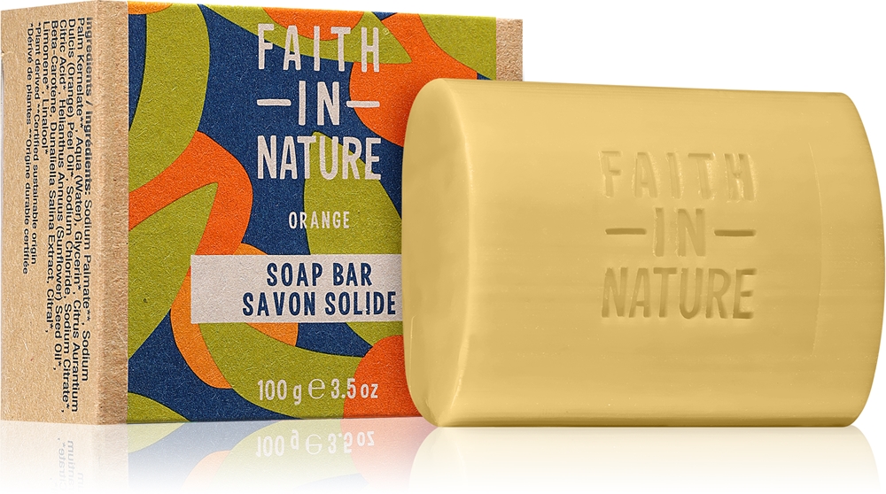 

Мыло ручной работы, апельсиновое, натуральное твердое мыло Faith In Nature, 100 гр