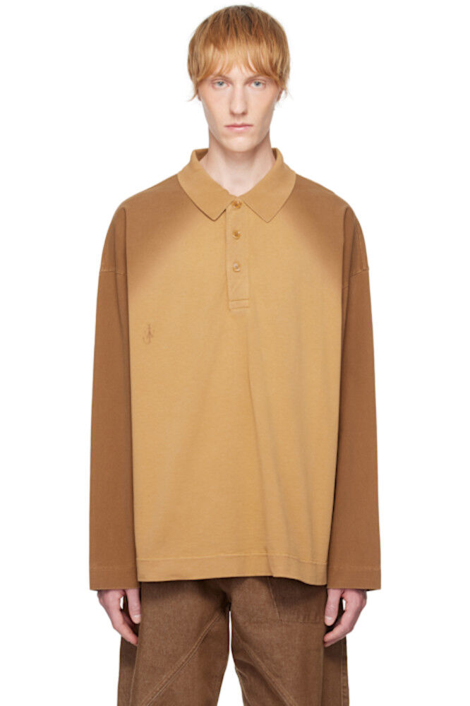 

Поло для регби с длинным рукавом из загара JW Anderson