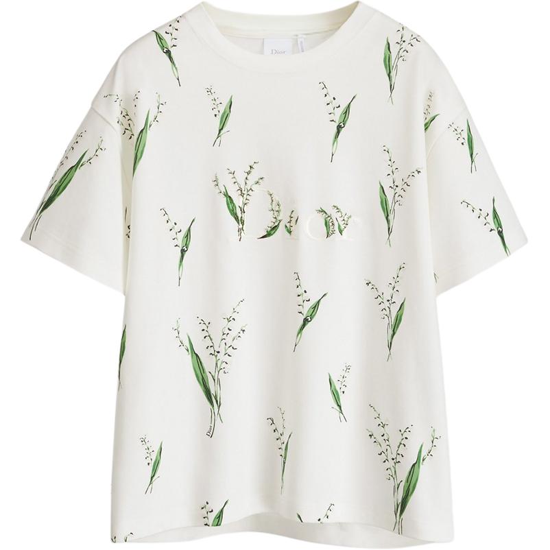 

Футболка с рукавом дроп-шоулдер женская DIOR, белый