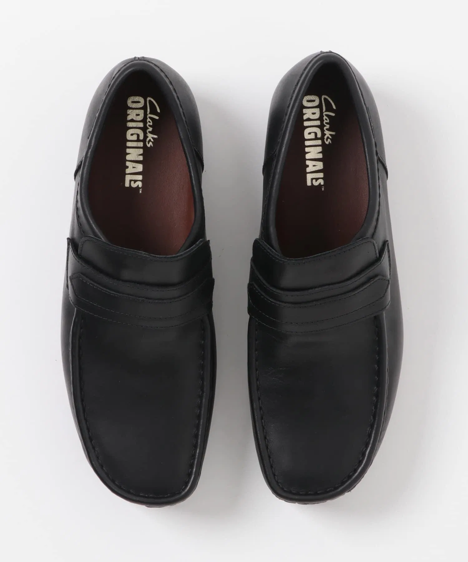 Мужские кожаные лоферы Clarks WALLA LOAFER GTX чёрные — фото 3