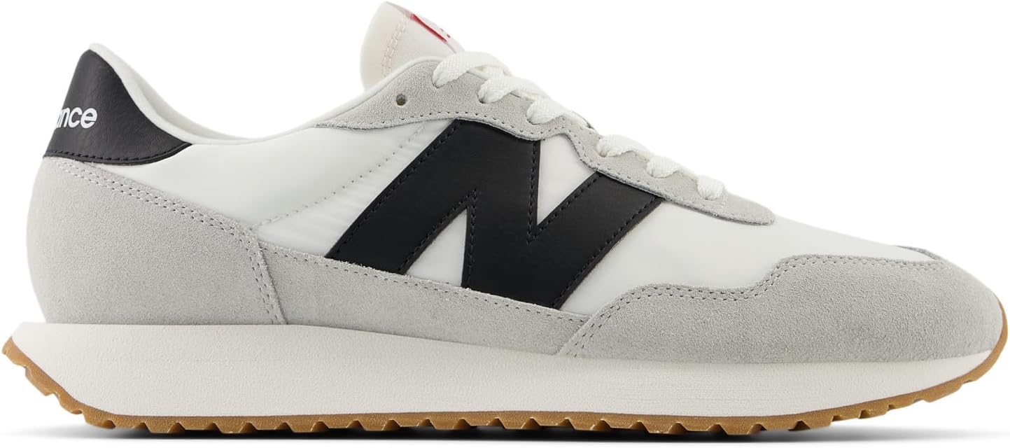 Мужские кроссовки для бега по шоссе New Balance 237 V1 Classic, белый/черный/серый — фото 2