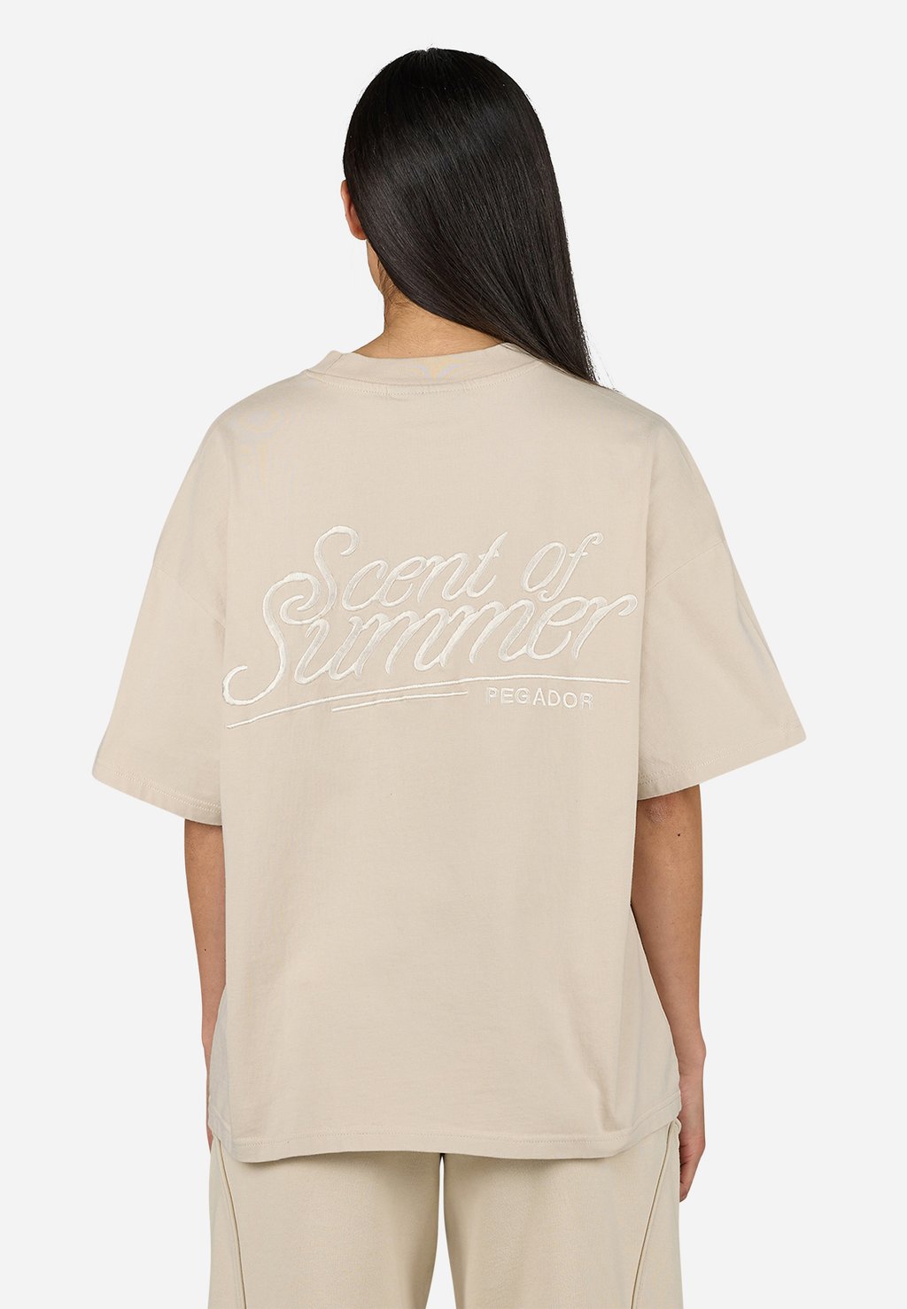 

Футболка с принтом VIRAY HEAVY OVERSIZED TEE Pegador, бежевый