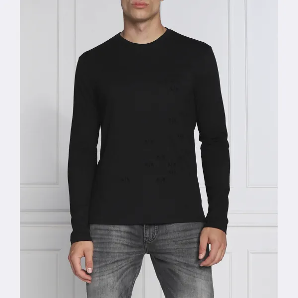 

Классический крой с длинным рукавом Armani Exchange, черный