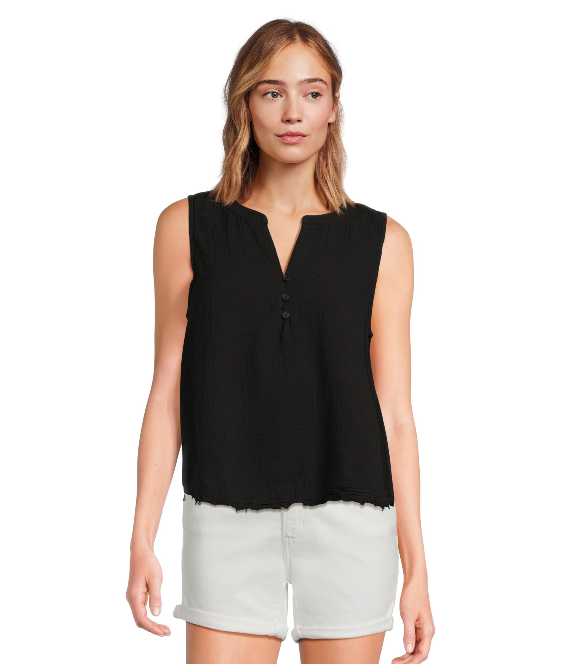 

Топ Mod-o-doc Swing Henley Tank, черный