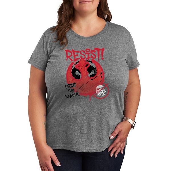 

Футболка Plus size с принтом Rebel Alliance Resist! Star Wars
