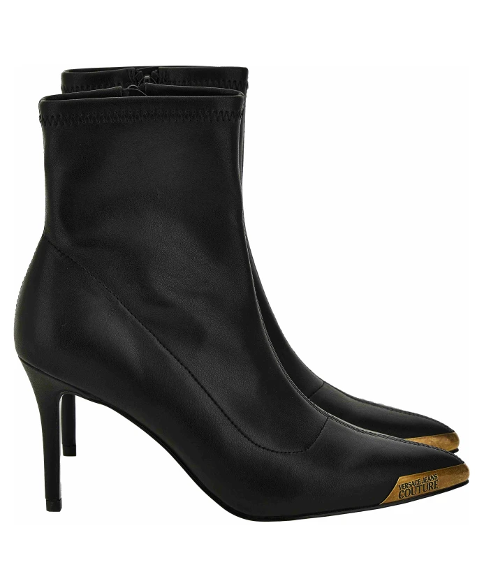 Сапоги на каблуках Versace, черный