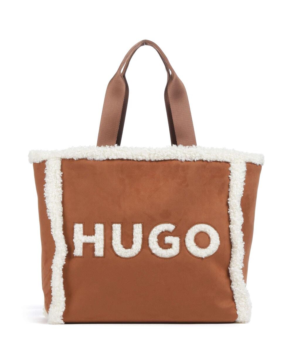 

Шоппер becky из полиэстера Hugo, коричневый