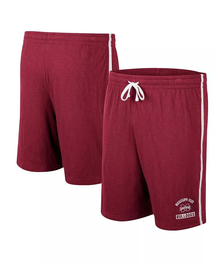 

Мужские бордовые шорты Mississippi State Bulldogs Thunder Slub Colosseum, красный