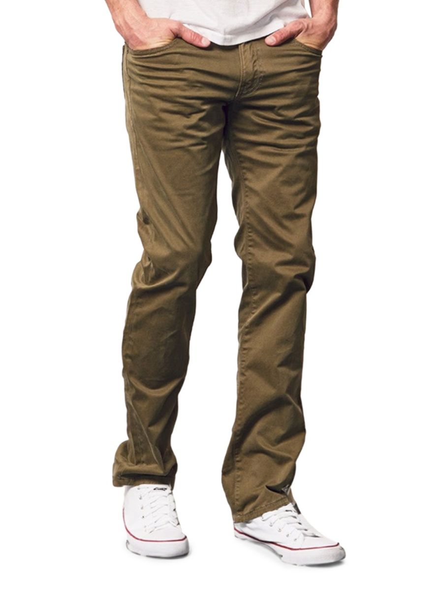 

Узкие брюки из твила с плоским передом Stitch's Jeans, цвет Burnt Olive