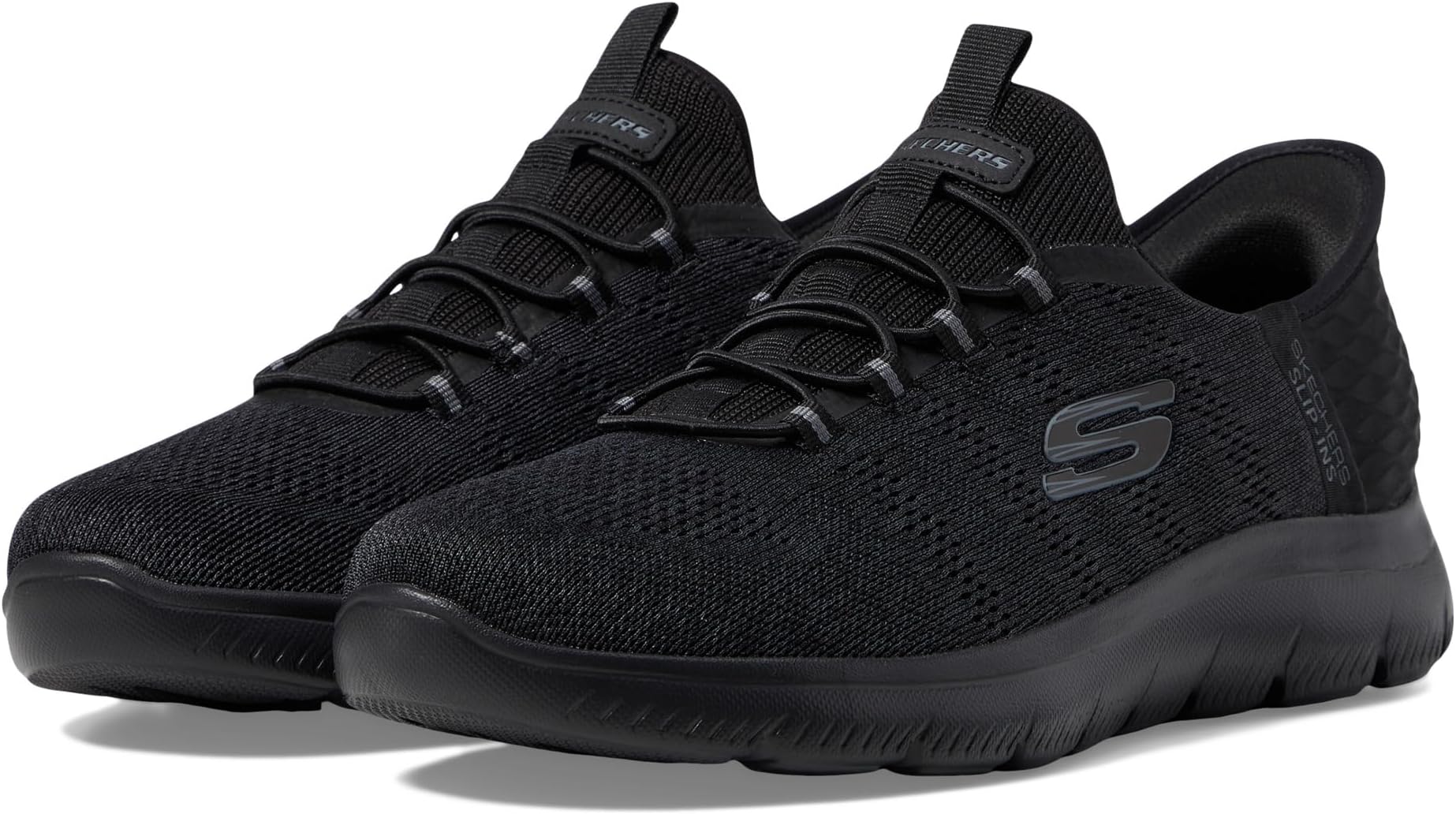 

Кроссовки SKECHERS Summits Key Pace Hands Free Slip-In, цвет Black/Black
